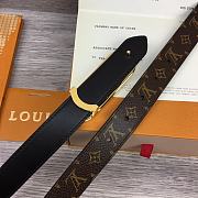 Bagsaaa Louis Vuitton Monogram Black Belt 2.5cm - 2