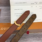 	 Bagsaaa Louis Vuitton Monogram Brown Belt 2.5cm - 6