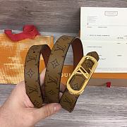 	 Bagsaaa Louis Vuitton Monogram Brown Belt 2.5cm - 4