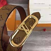 	 Bagsaaa Louis Vuitton Monogram Brown Belt 2.5cm - 3