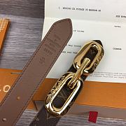 	 Bagsaaa Louis Vuitton Chain Monogram Brown Belt 2.5cm - 6