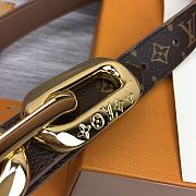 	 Bagsaaa Louis Vuitton Chain Monogram Brown Belt 2.5cm - 5