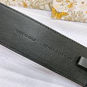 Bagsaaa Dior CD Montaigne White Belt 4.5cm - 5