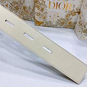 Bagsaaa Dior CD Montaigne White Belt 4.5cm - 4