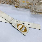 Bagsaaa Dior CD Montaigne White Belt 4.5cm - 3