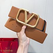 Bagsaaa Valentino VLogo Signature reversible belt brown 7cm - 6