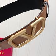Bagsaaa Valentino VLogo Signature reversible belt brown 7cm - 4