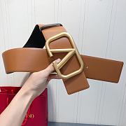 Bagsaaa Valentino VLogo Signature reversible belt brown 7cm - 3