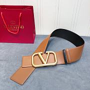 Bagsaaa Valentino VLogo Signature reversible belt brown 7cm - 2