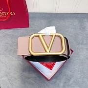 Bagsaaa Valentino VLogo Signature reversible belt nude 7cm - 5