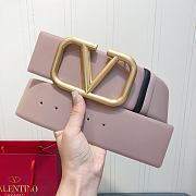 Bagsaaa Valentino VLogo Signature reversible belt nude 7cm - 4
