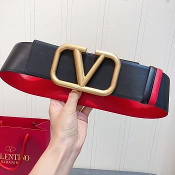 Bagsaaa Valentino VLogo Signature reversible belt black 7cm