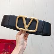 Bagsaaa Valentino VLogo Signature reversible belt all black 7cm - 1