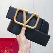 Bagsaaa Valentino VLogo Signature reversible belt all black 7cm - 6