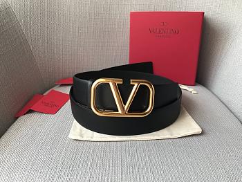 Bagsaaa Valentino VLogo Signature reversible belt black 4cm