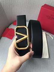 Bagsaaa Valentino VLogo Signature reversible belt black 4cm - 4