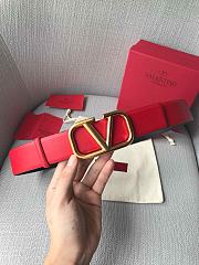 	 Bagsaaa Valentino VLogo Signature reversible belt red 4cm - 6