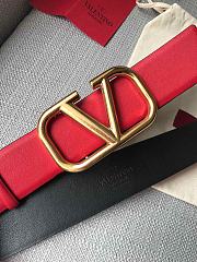 	 Bagsaaa Valentino VLogo Signature reversible belt red 4cm - 4
