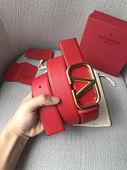 	 Bagsaaa Valentino VLogo Signature reversible belt red 4cm - 2
