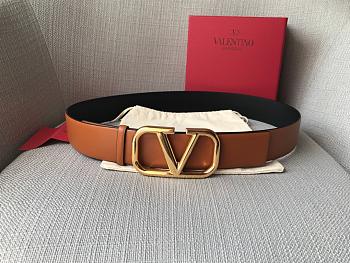 	 Bagsaaa Valentino VLogo Signature reversible belt brown 4cm