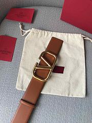 	 Bagsaaa Valentino VLogo Signature reversible belt brown 3.5cm - 4