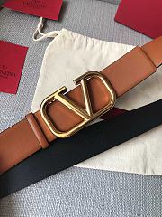 	 Bagsaaa Valentino VLogo Signature reversible belt brown 3.5cm - 2