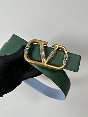 	 Bagsaaa Valentino Garavani VLogo Signature Green/Blue 4cm - 3