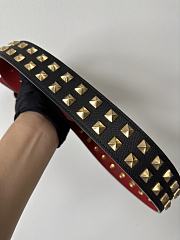 Bagsaaa Valentino VLogo Signature reversible stud belt black 4cm - 5