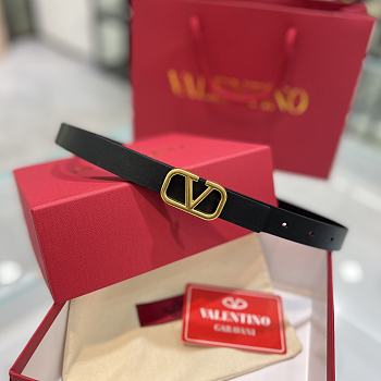 Bagsaaa Valentino VLogo Signature reversible belt black 2cm