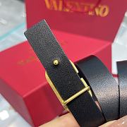 Bagsaaa Valentino VLogo Signature reversible belt black 2cm - 2