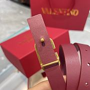 	 Bagsaaa Valentino VLogo Signature reversible belt burgundy 2cm - 6