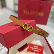 	 Bagsaaa Valentino VLogo Signature reversible belt brown 2cm - 1