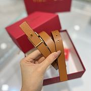 	 Bagsaaa Valentino VLogo Signature reversible belt brown 2cm - 3