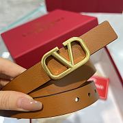 	 Bagsaaa Valentino VLogo Signature reversible belt brown 2cm - 2