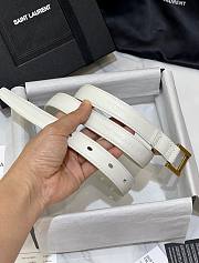 	 Bagsaaa YSL White Belt 2cm - 4