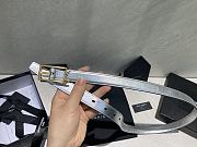 Bagsaaa YSL Cassandra Belt Silver 2cm - 5