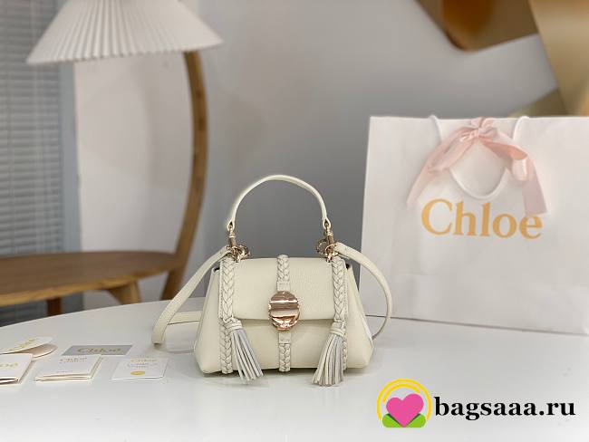	 Bagsaaa Chloe Penelope Mini White Bag - 22x14x9cm - 1