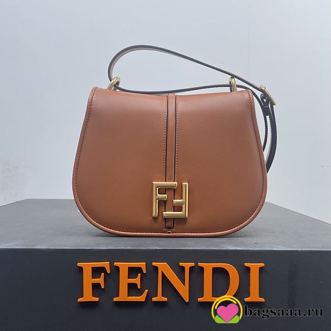 	 Bagsaaa Fendi Cmon Brown leather bag - 25x20x7cm - 1