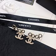 Bagsaaa Chanel Coco Gold Earrings  - 3