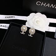 Bagsaaa Chanel Teardrop Pearl Gold Earrings - 5