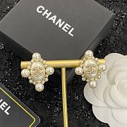 Bagsaaa Chanel Stud Earrings Pearl & Crystal Gold  - 6