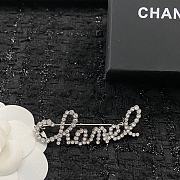 Bagsaaa Chanel Crystal Silver Brooch - 5