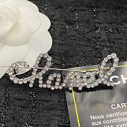 Bagsaaa Chanel Crystal Silver Brooch - 2