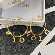Bagsaaa Dior Hoop Gold Earrings - 1