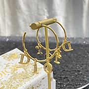 Bagsaaa Dior Hoop Gold Earrings - 2
