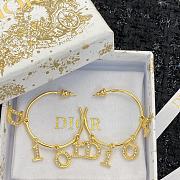 Bagsaaa Dior Hoop Gold Earrings - 5