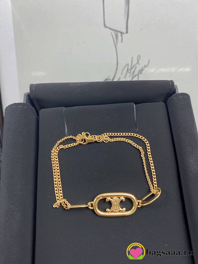 Bagsaaa Celine Gold Bracelet - 1