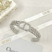 Bagsaaa Dior Crystal Silver Bracelet  - 6