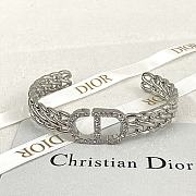 Bagsaaa Dior Crystal Silver Bracelet  - 4