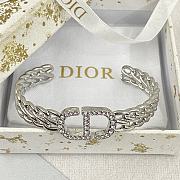 Bagsaaa Dior Crystal Silver Bracelet  - 3